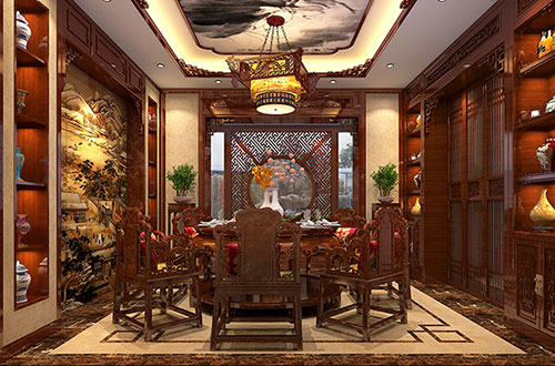 静安温馨雅致的古典中式家庭装修设计效果图